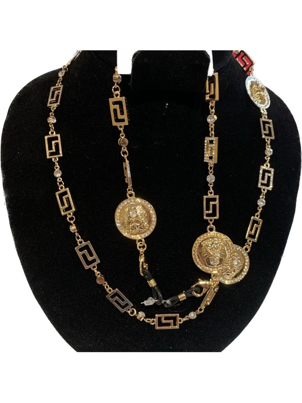 Aldo Gold Medallion Link Necklace